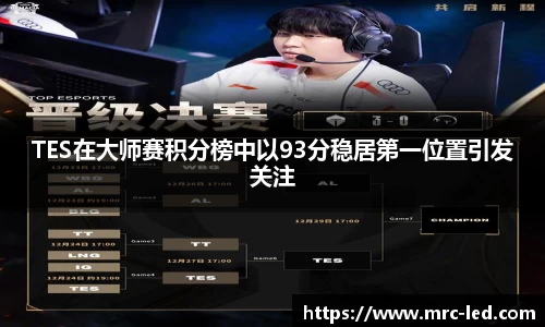 TES在大师赛积分榜中以93分稳居第一位置引发关注